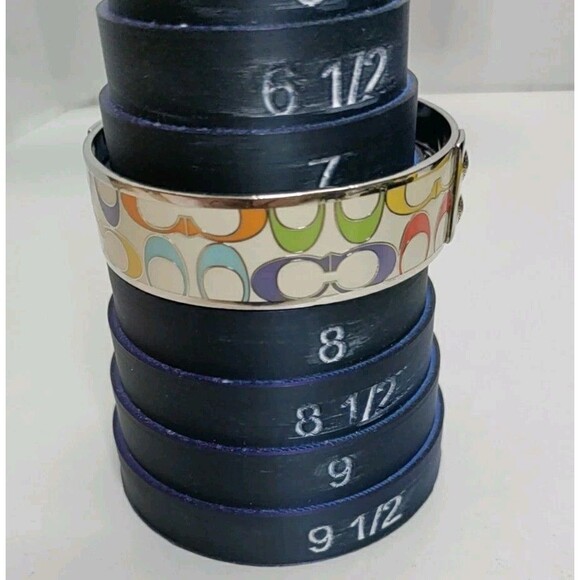 Coach Multicolor Signature C Statement Bangle Bracelet - Picture 4 of 6